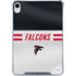NFL Atlanta Falcons White Striped iPad 11th Gen (2025) Clear Case