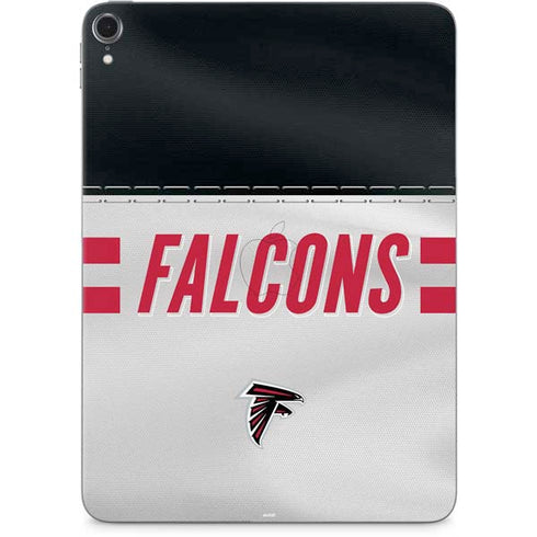 NFL Atlanta Falcons White Striped Apple iPad Pro Skin