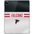NFL Atlanta Falcons White Striped iPad Pro 11in (2024) Clear Case