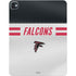 NFL Atlanta Falcons White Striped iPad Pro 13in M4 (2024) Skin