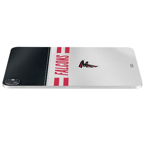 NFL Atlanta Falcons White Striped iPad Pro 13in M4 (2024) Skin