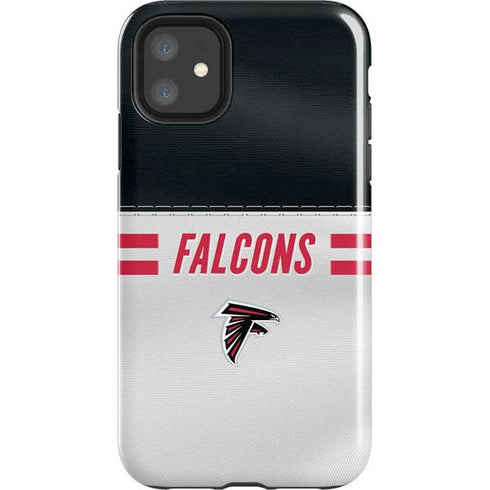 NFL Atlanta Falcons White Striped iPhone 11 Impact Case