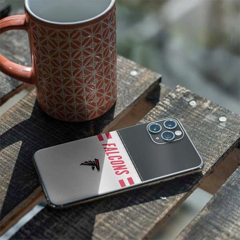 NFL Atlanta Falcons White Striped iPhone 11 Pro Skin