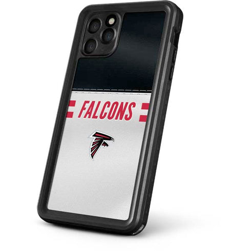 NFL Atlanta Falcons White Striped iPhone 11 Pro Waterproof Case