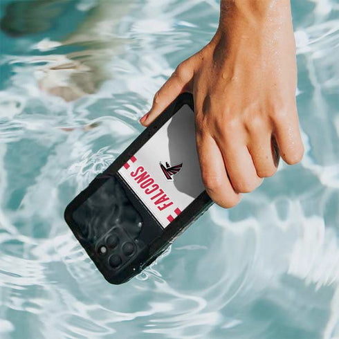 NFL Atlanta Falcons White Striped iPhone 11 Pro Waterproof Case