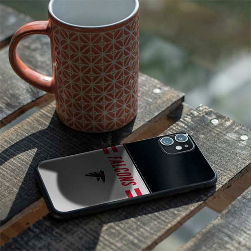 NFL Atlanta Falcons White Striped iPhone 11 Skin