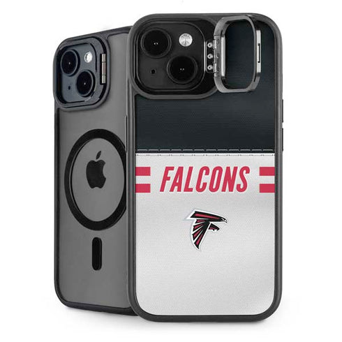 NFL Atlanta Falcons White Striped iPhone 13 Kickstand Case