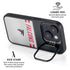 NFL Atlanta Falcons White Striped iPhone 14 Plus Kickstand Case
