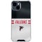 NFL Atlanta Falcons White Striped iPhone 15 Clear Case