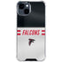 NFL Atlanta Falcons White Striped iPhone 15 Clear Case