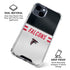 NFL Atlanta Falcons White Striped iPhone 15 Clear Case