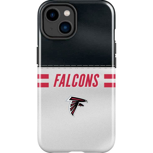 NFL Atlanta Falcons White Striped iPhone 15 Impact Case