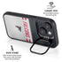 NFL Atlanta Falcons White Striped iPhone 15 Kickstand Case