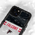 NFL Atlanta Falcons White Striped iPhone 15 Plus Waterproof Case