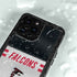 NFL Atlanta Falcons White Striped iPhone 15 Pro Waterproof Case