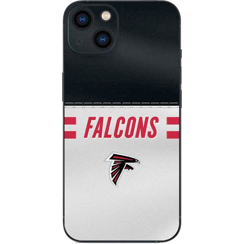 NFL Atlanta Falcons White Striped iPhone 15 Skin
