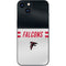 NFL Atlanta Falcons White Striped iPhone 15 Skin