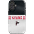 NFL Atlanta Falcons White Striped iPhone 16 Impact Case