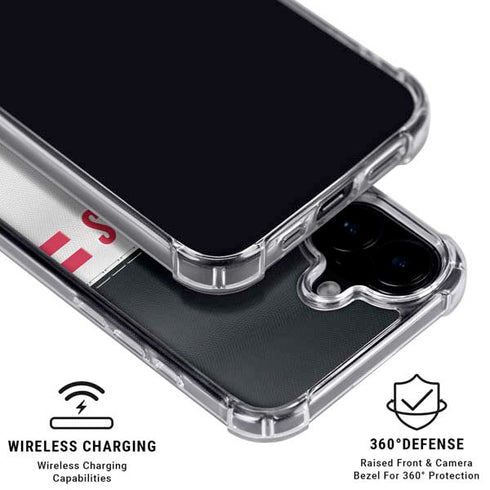 NFL Atlanta Falcons White Striped iPhone 16 MagSafe Case