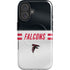 NFL Atlanta Falcons White Striped iPhone 16 Magsafe Impact Case