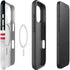 NFL Atlanta Falcons White Striped iPhone 16 Magsafe Impact Case