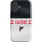 NFL Atlanta Falcons White Striped iPhone 16 Plus Impact Case