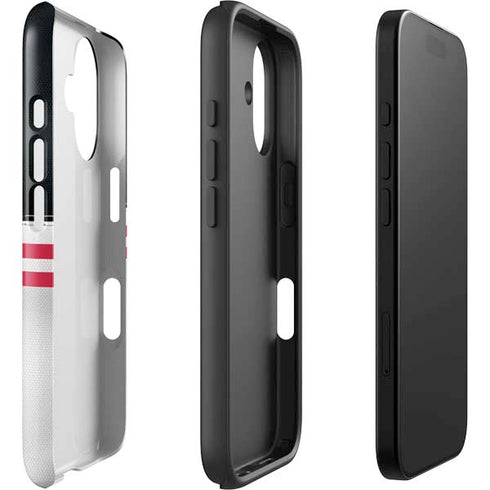 NFL Atlanta Falcons White Striped iPhone 16 Plus Impact Case