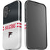 NFL Atlanta Falcons White Striped iPhone 16 Plus Impact Case