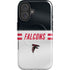 NFL Atlanta Falcons White Striped iPhone 16 Plus Magsafe Impact Case