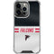 NFL Atlanta Falcons White Striped iPhone 16 Pro Clear Case