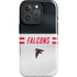 NFL Atlanta Falcons White Striped iPhone 16 Pro Impact Case