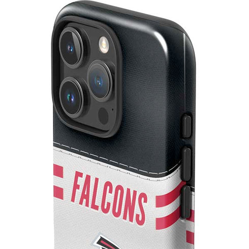 NFL Atlanta Falcons White Striped iPhone 16 Pro Impact Case