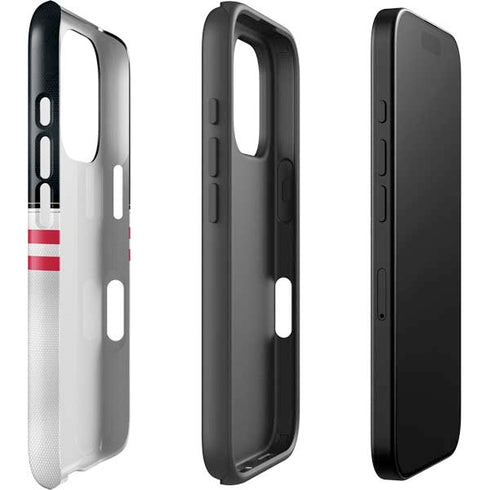 NFL Atlanta Falcons White Striped iPhone 16 Pro Impact Case
