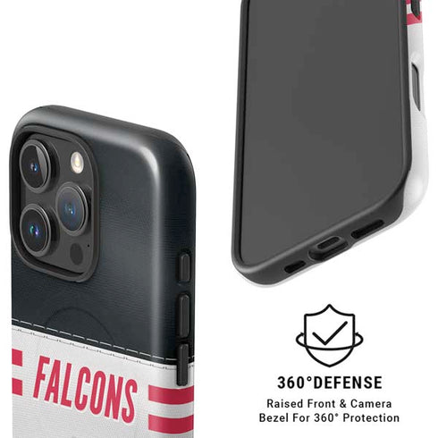 NFL Atlanta Falcons White Striped iPhone 16 Pro Magsafe Impact Case