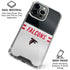 NFL Atlanta Falcons White Striped iPhone 16 Pro Max Clear Case