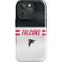 NFL Atlanta Falcons White Striped iPhone 16 Pro Max Impact Case