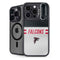NFL Atlanta Falcons White Striped iPhone 16 Pro Max Kickstand Case