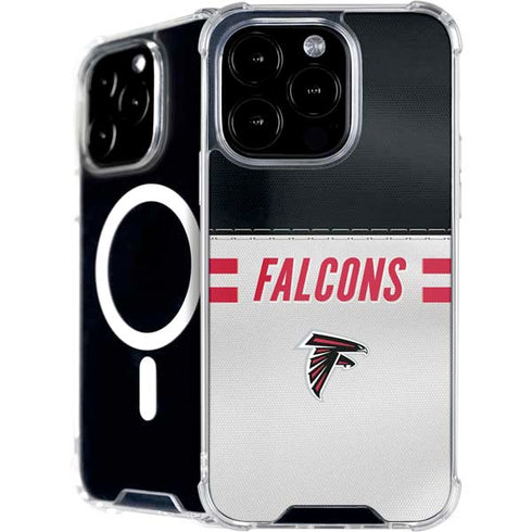 NFL Atlanta Falcons White Striped iPhone 16 Pro Max MagSafe Case