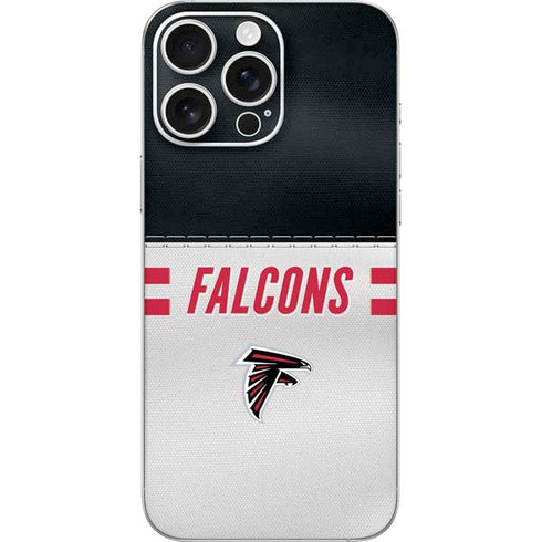 NFL Atlanta Falcons White Striped iPhone 16 Pro Max Skin