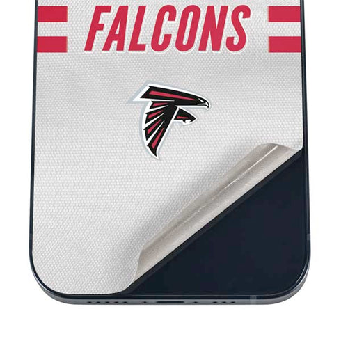 NFL Atlanta Falcons White Striped iPhone 16 Skin