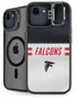 NFL Atlanta Falcons White Striped iPhone 16e Kickstand Case