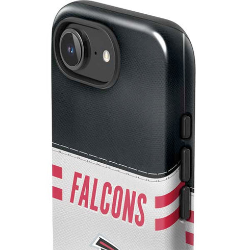 NFL Atlanta Falcons White Striped iPhone 16e Impact Case