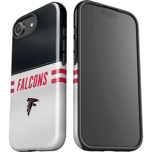 NFL Atlanta Falcons White Striped iPhone 16e Impact Case
