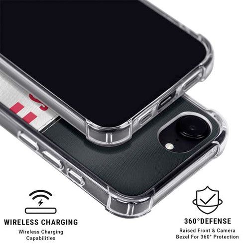 NFL Atlanta Falcons White Striped iPhone 16e MagSafe Case