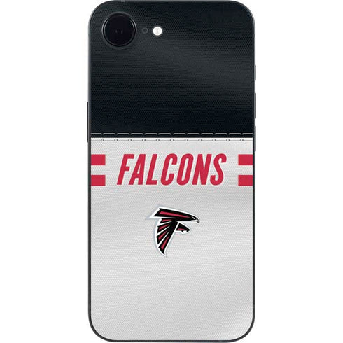 NFL Atlanta Falcons White Striped iPhone 16e Skin