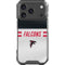 NFL Atlanta Falcons White Striped iPhone 18 Pro Clear Case