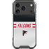 NFL Atlanta Falcons White Striped iPhone 18 Pro Clear Case