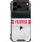 NFL Atlanta Falcons White Striped iPhone 18 Pro Max Clear Case