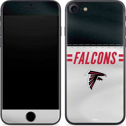 NFL Atlanta Falcons White Striped iPhone 8 Skin