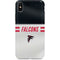 NFL Atlanta Falcons White Striped iPhone X Pro Case